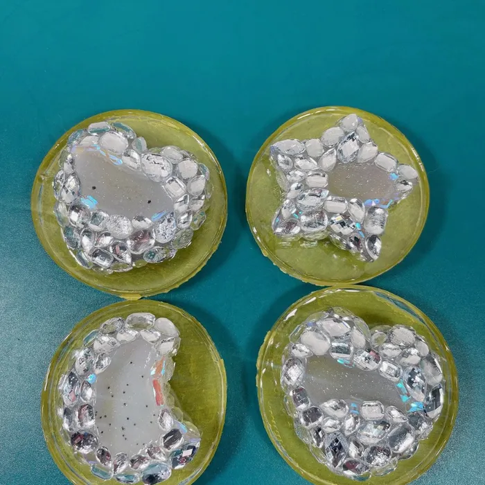 Earrings Handmade Diamond Crystal Cluster Love Star Moon Decoration Resin Molds IntoResin Earrings Handmade Diamond Crystal Cluster Love Star Moon Decoration Resin Molds IntoResin