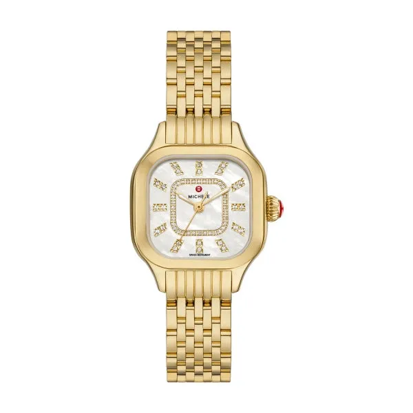 Earrings Michele Michele Meggie GoldTone Stainless Steel Watch