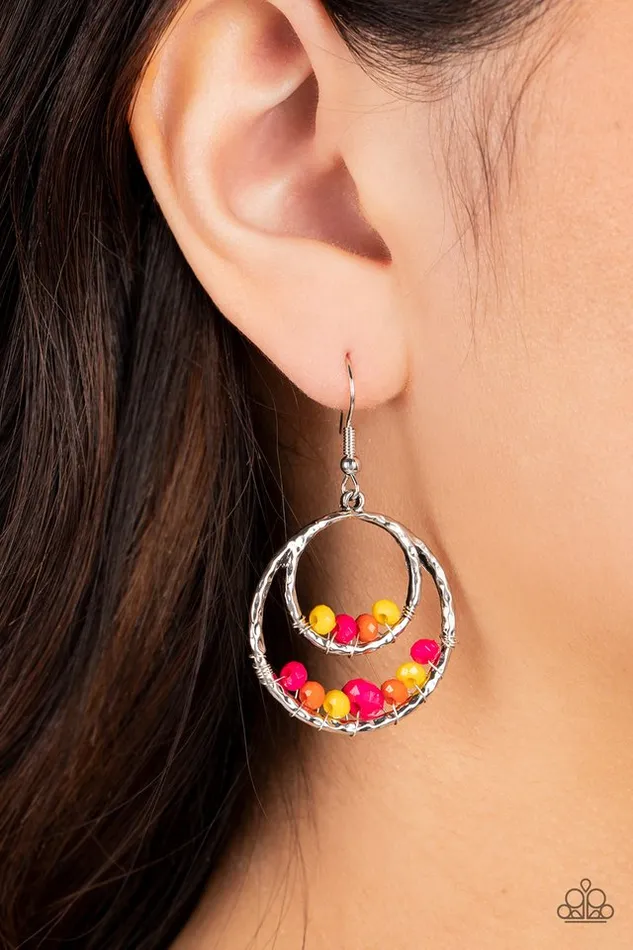 Earrings Paparazzi Earring Bustling Beads Multi Paparazzi Jewelry