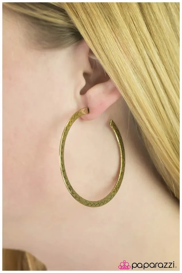 Earrings Paparazzi Earring Crossfire Brass Paparazzi Jewelry