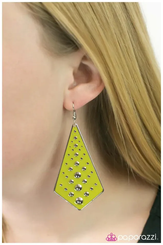 Earrings Paparazzi Earring SheRa Green Paparazzi Jewelry