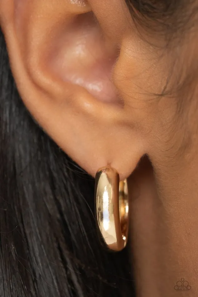 Earrings Paparazzi Earring Simply Sinuous Gold Paparazzi Jewelry