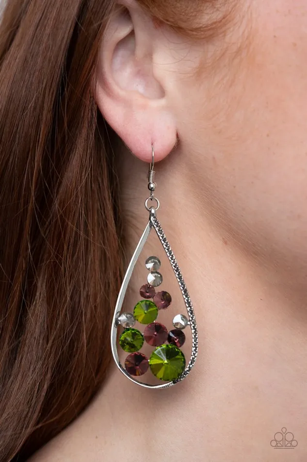 Earrings Paparazzi Earring Tempest Twinkle Multi Paparazzi Jewelry