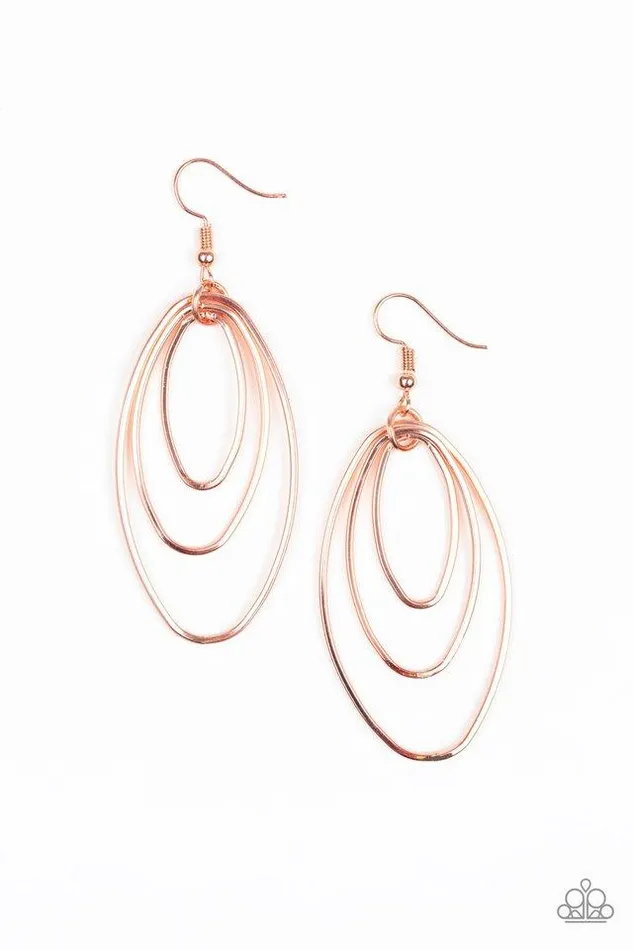 Earrings Paparazzi Jewelry Paparazzi Earring All OVAL The Place Copper
