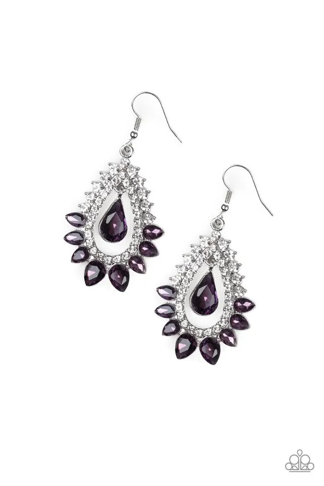 Earrings Paparazzi Jewelry Paparazzi Earring Boss Brilliance Purple Earrings Paparazzi Jewelry Paparazzi Earring Boss Brilliance Purple