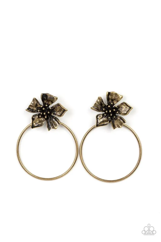 Earrings Paparazzi Jewelry Paparazzi Earring Buttercup Bliss Brass Earrings Paparazzi Jewelry Paparazzi Earring Buttercup Bliss Brass