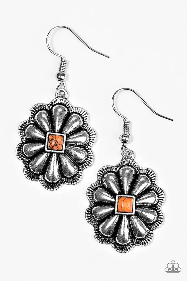 Earrings Paparazzi Jewelry Paparazzi Earring Canyon Daisy Orange
