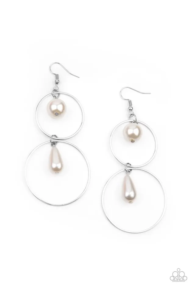 Earrings Paparazzi Jewelry Paparazzi Earring Cultured in Couture White Earrings Paparazzi Jewelry Paparazzi Earring Cultured in Couture White