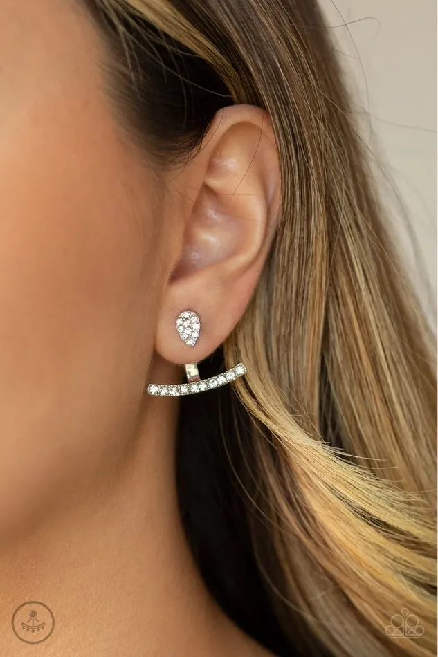 Earrings Paparazzi Jewelry Paparazzi Earring Glowing Glimmer White