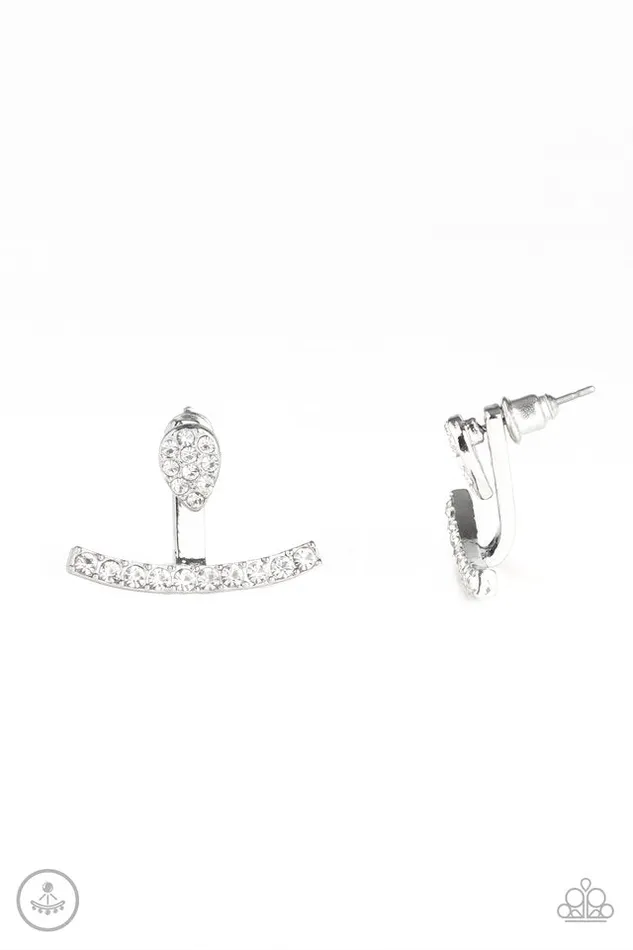 Earrings Paparazzi Jewelry Paparazzi Earring Glowing Glimmer White
