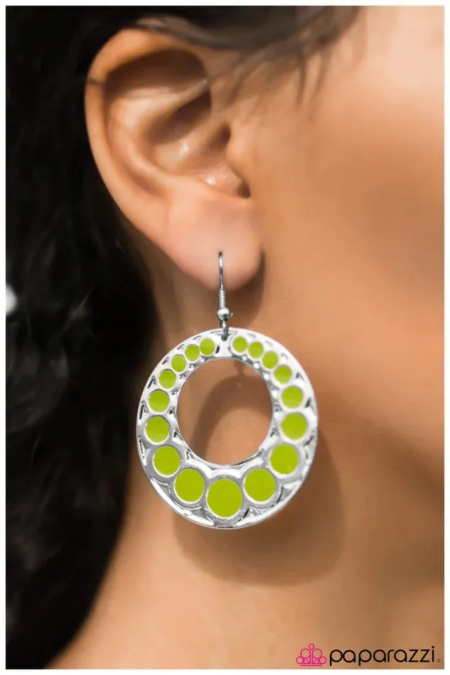 Earrings Paparazzi Jewelry Paparazzi Earring I Came I Saw I Conquered Green