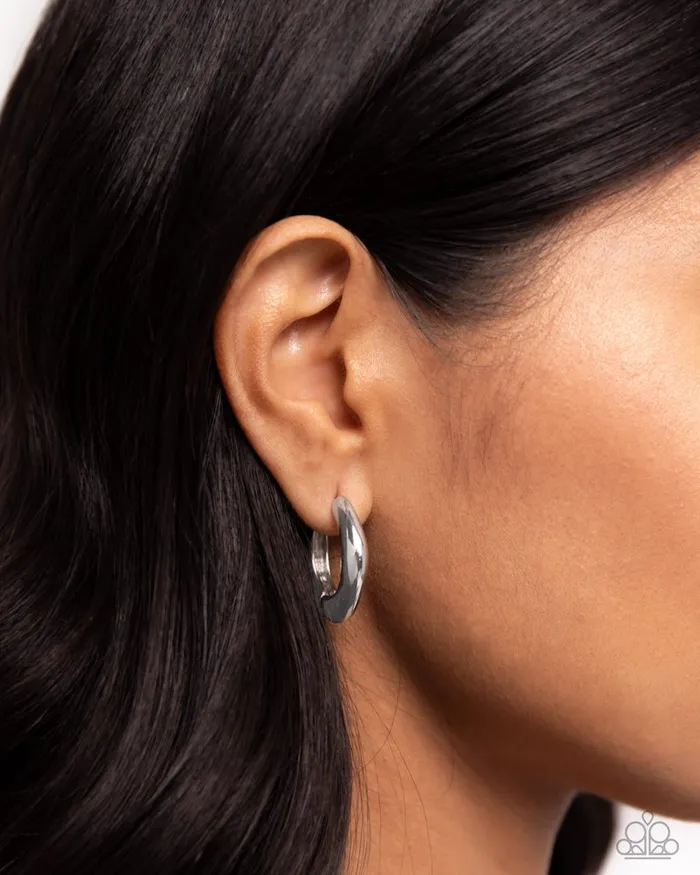 Earrings Paparazzi Jewelry Paparazzi Earring Monochromatic Makeover Silver