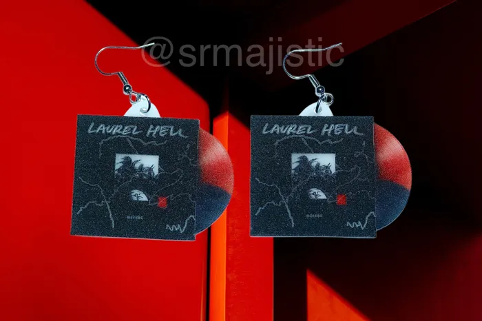 Earrings Sam Makes Things Mitski Laurel Hell Vinyl Album Handmade Earrings