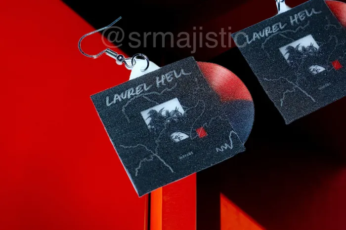 Earrings Sam Makes Things Mitski Laurel Hell Vinyl Album Handmade Earrings