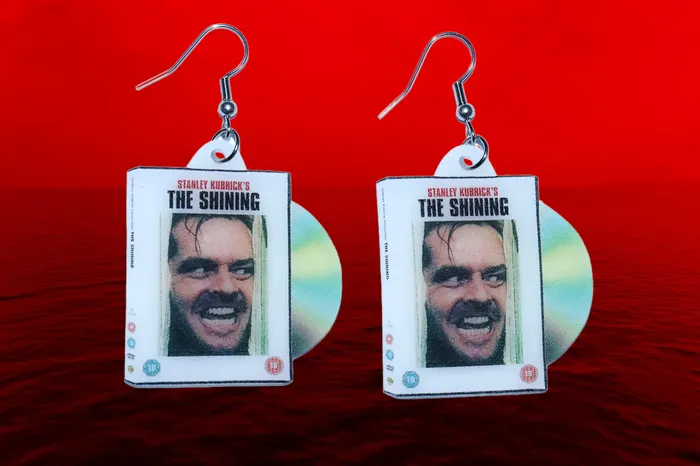 Earrings Sam Makes Things The Shining 1980 DVD 2D detailed Handmade Earrings