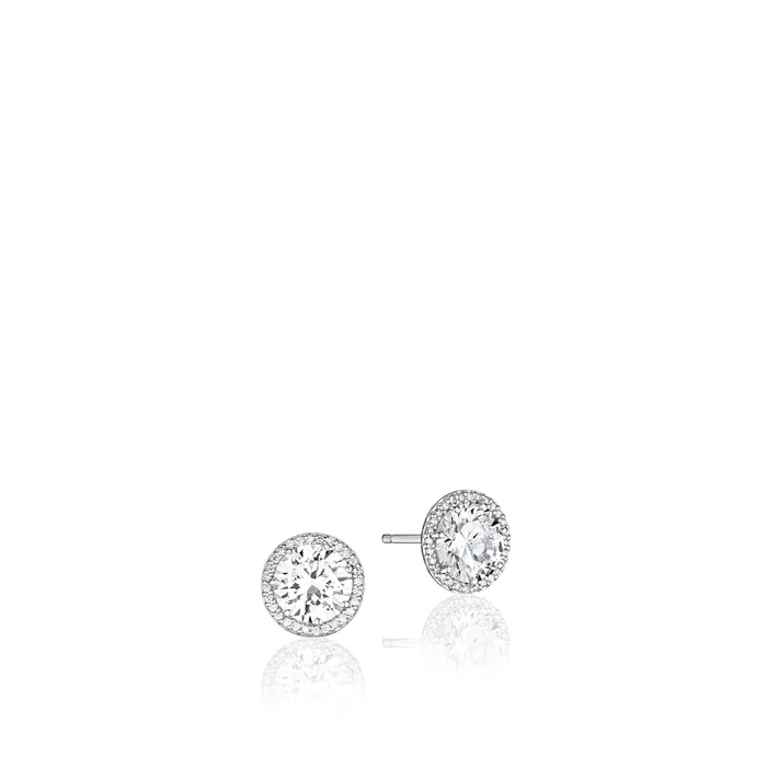 Earrings Tacori Tacori 14K White Gold Diamond Stud Earring Mounts 45mm