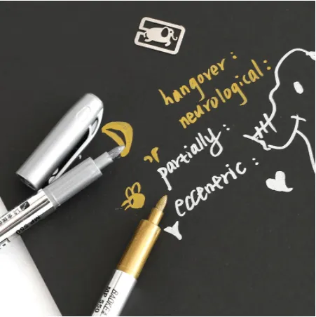 IntoResin Rings Gold And Silver Paintbrush Epoxy Resin Handicraft Stroke Pen2 pcs IntoResin Rings Gold And Silver Paintbrush Epoxy Resin Handicraft Stroke Pen2 pcs