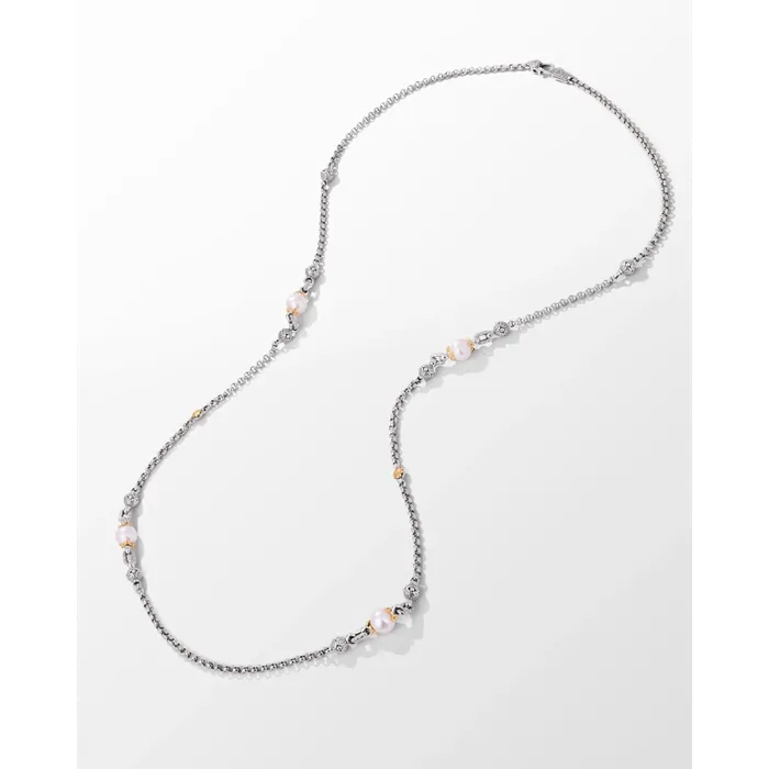 Konstantino Muse Silver and Gold Pearl Necklace Konstantino Necklaces