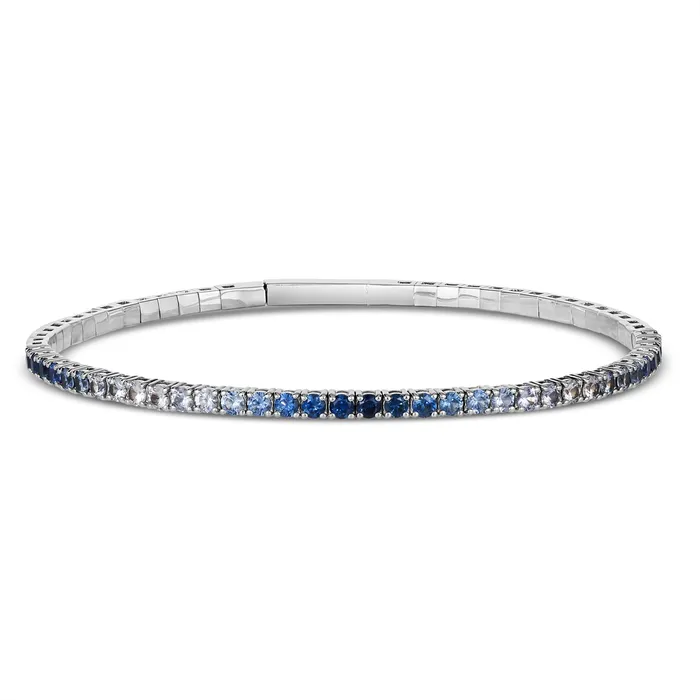 Le Vian 14K Vanilla Gold Denim Ombre Sapphire Bangle Bracelet Le Vian Bracelets