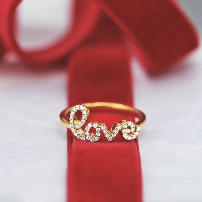 Love Diamond Ring Set in 18K Rose Gold 018ct tw Round Brilliant Natural Diamonds Diamond Source NYC Rings Love Diamond Ring Set in 18K Rose Gold 018ct tw Round Brilliant Natural Diamonds Diamond Source NYC Rings