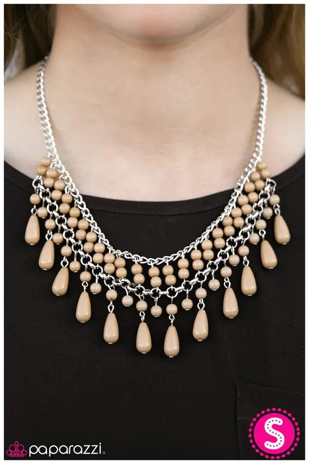 Necklaces Paparazzi Jewelry Paparazzi Necklace Daredevil Brown