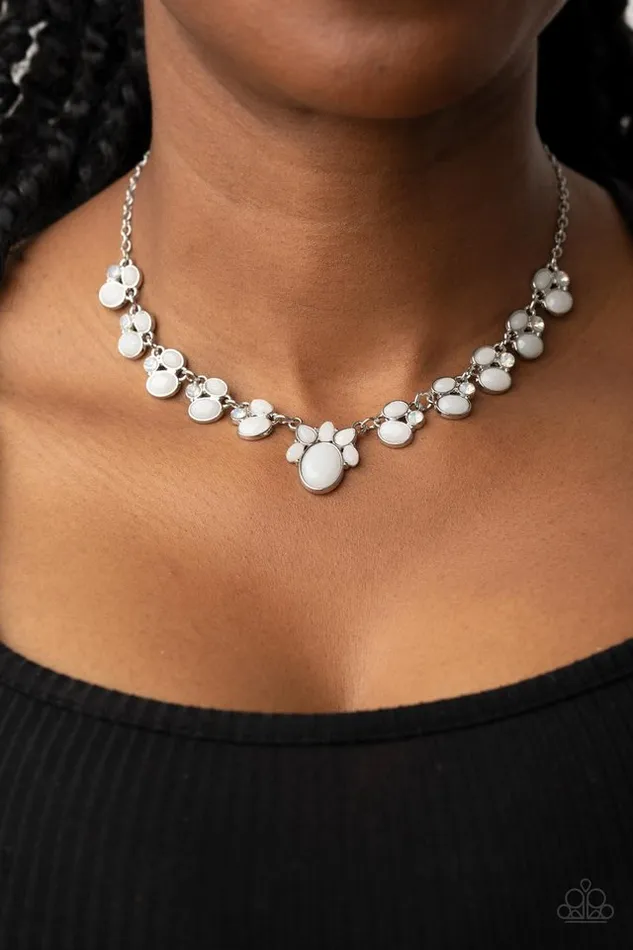 Necklaces Paparazzi Jewelry Paparazzi Necklace Fairytale Forte White Necklaces Paparazzi Jewelry Paparazzi Necklace Fairytale Forte White