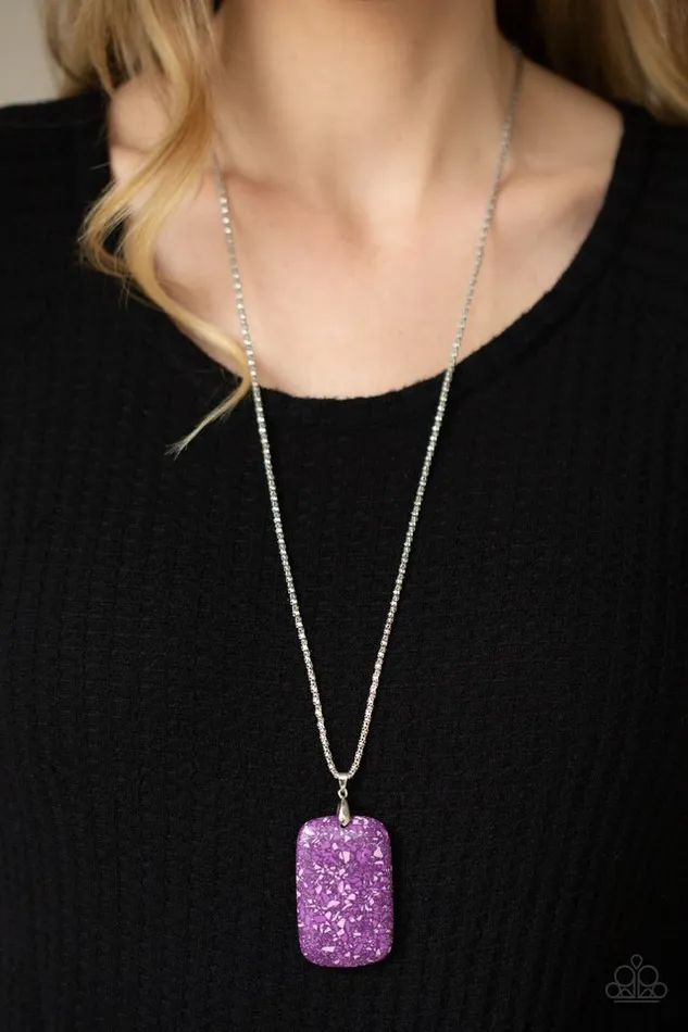 Necklaces Paparazzi Jewelry Paparazzi Necklace Fundamentally Funky Purple