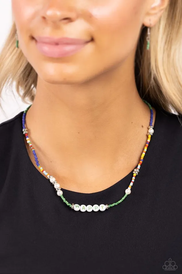 Necklaces Paparazzi Jewelry Paparazzi Necklace Happy to See You Green