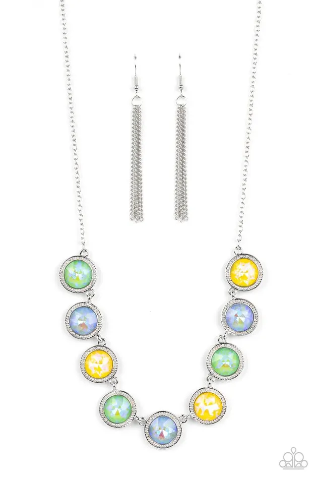 Necklaces Paparazzi Jewelry Paparazzi Necklace Queen of the Cosmos Green Necklaces Paparazzi Jewelry Paparazzi Necklace Queen of the Cosmos Green