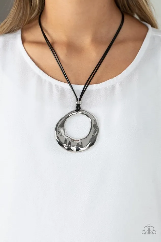 Necklaces Paparazzi Jewelry Paparazzi Necklace Tectonic Treasure Silver