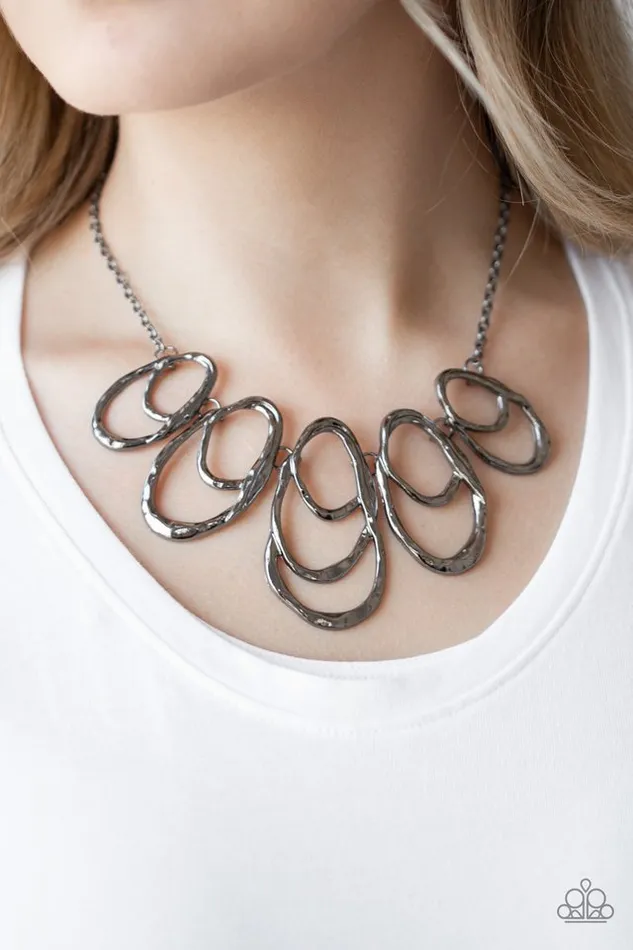 Necklaces Paparazzi Jewelry Paparazzi Necklace Terra Storm Black