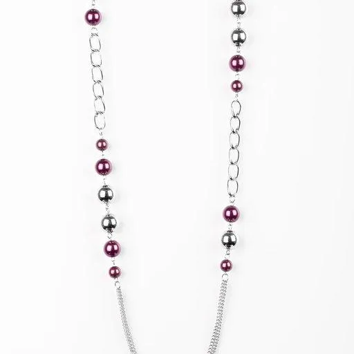 Necklaces Paparazzi Jewelry Paparazzi Necklace Uptown Talker Purple