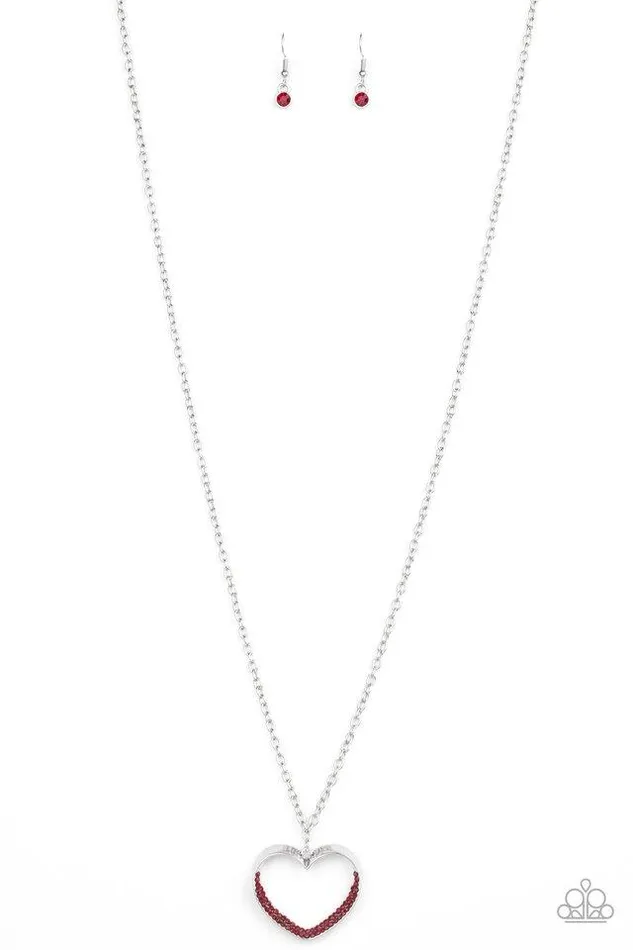 Necklaces Paparazzi Necklace Bighearted Red Paparazzi Jewelry