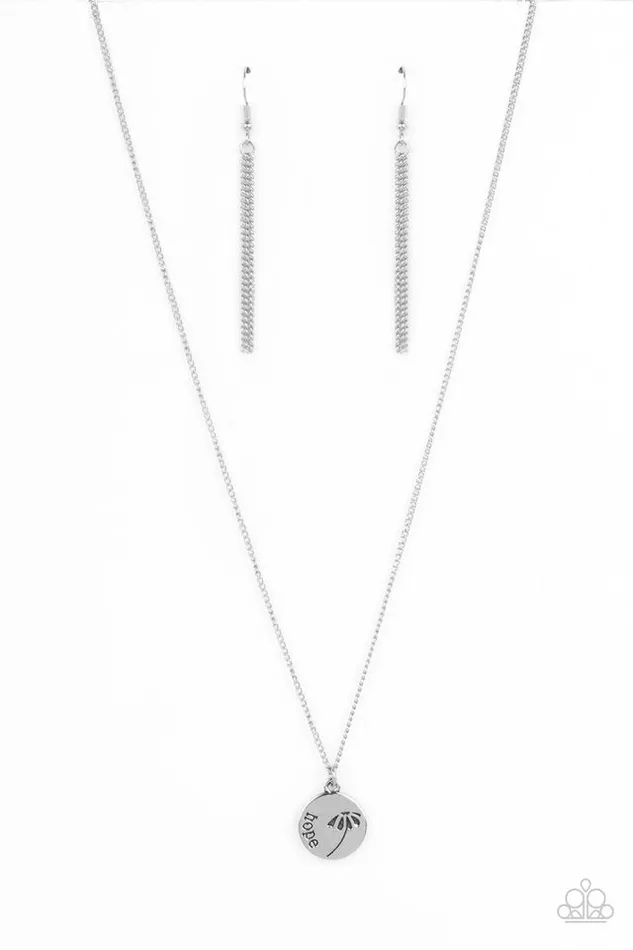 Necklaces Paparazzi Necklace Hold On To Hope Silver Paparazzi Jewelry Necklaces Paparazzi Necklace Hold On To Hope Silver Paparazzi Jewelry