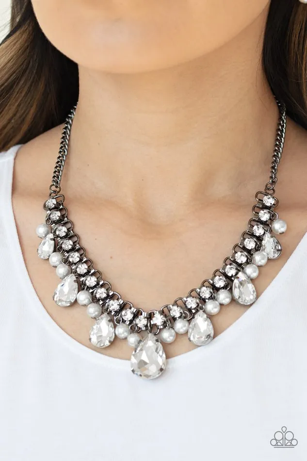 Necklaces Paparazzi Necklace Knockout Queen Black Paparazzi Jewelry