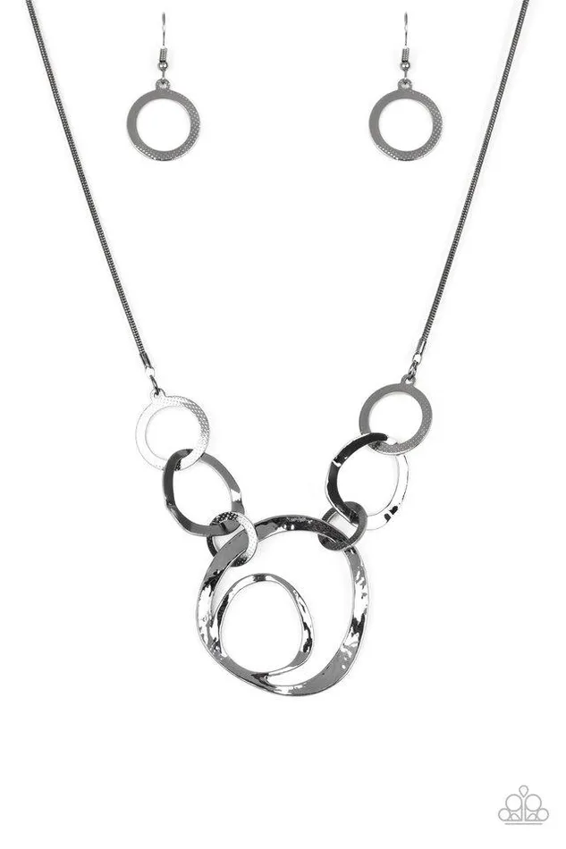 Necklaces Paparazzi Necklace Progressively Vogue Black Paparazzi Jewelry