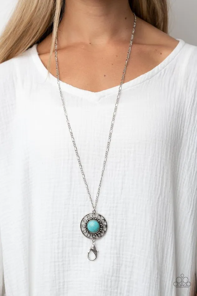 Necklaces Paparazzi Necklace Sahara Suburb Blue Paparazzi Jewelry