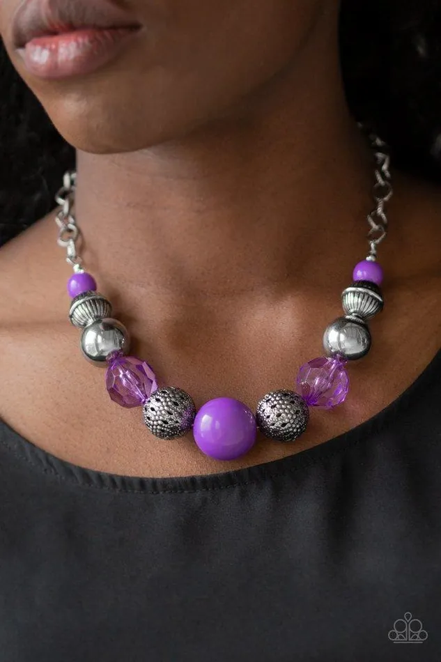 Necklaces Paparazzi Necklace Sugar Sugar Purple Paparazzi Jewelry