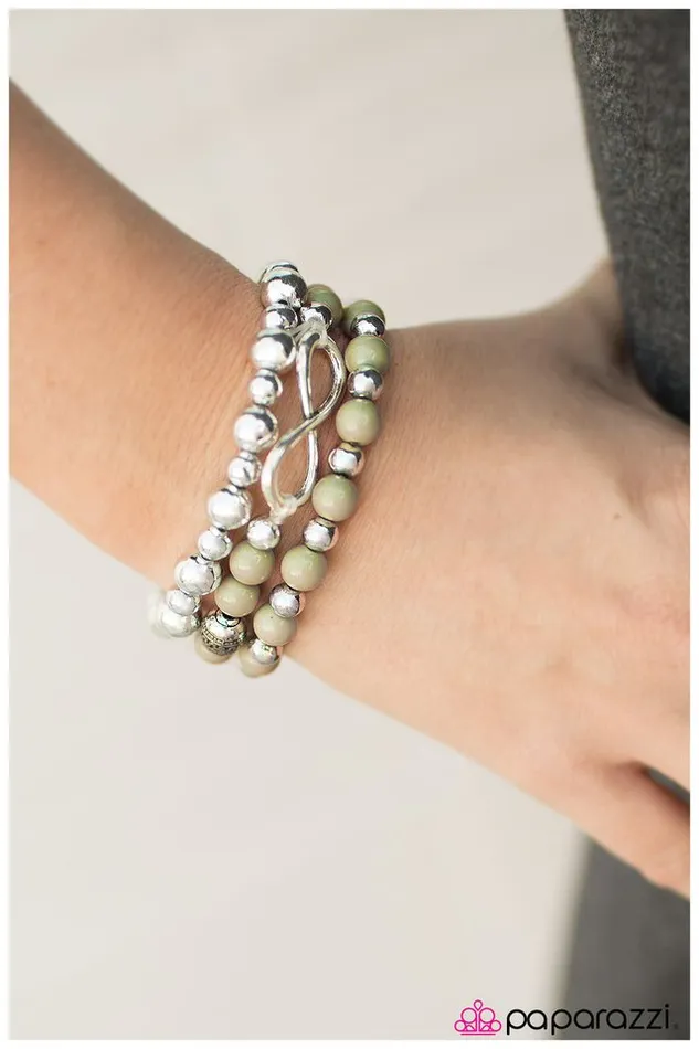 Paparazzi Bracelet A Race Against Time Green Paparazzi Jewelry Bracelets