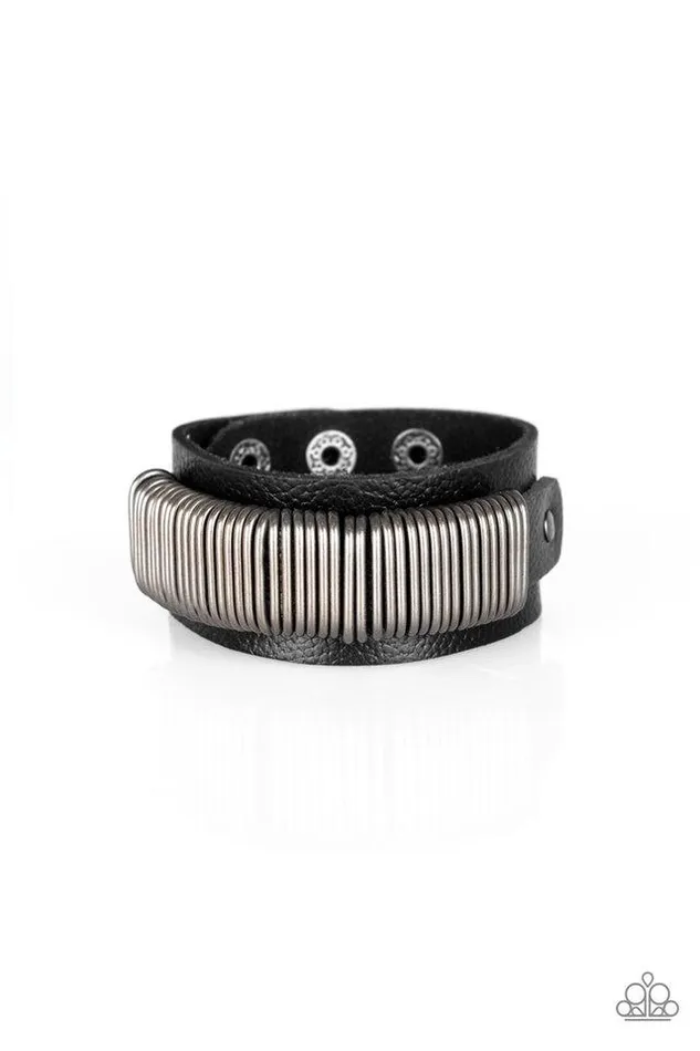 Paparazzi Bracelet Boondock Bandit Black Paparazzi Jewelry Bracelets