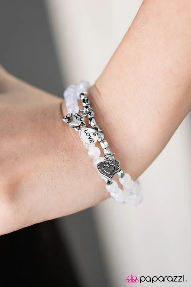 Paparazzi Bracelet Choose Love White Paparazzi Jewelry Bracelets
