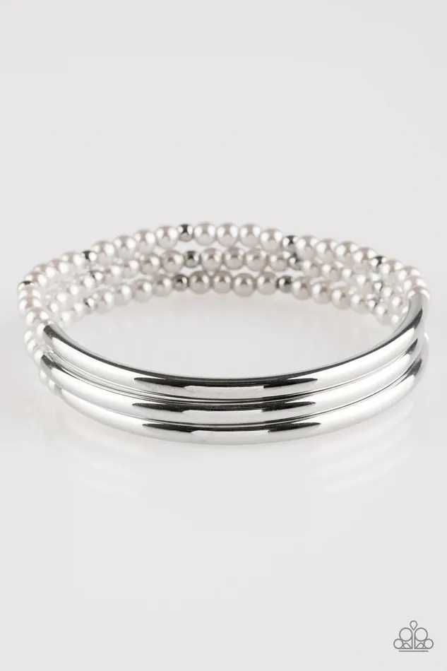 Paparazzi Bracelet City Pretty Silver Paparazzi Jewelry Bracelets