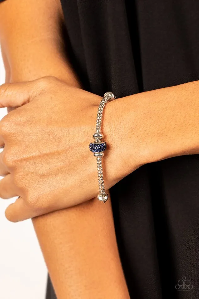 Paparazzi Bracelet Downtown Decoupage Blue Paparazzi Jewelry Bracelets