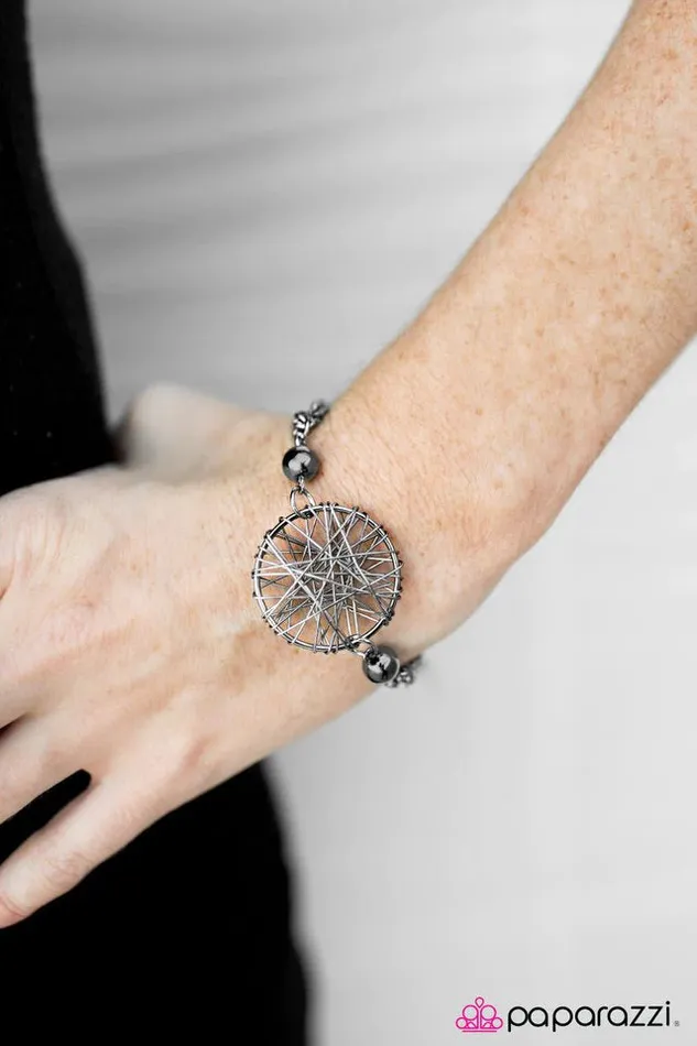 Paparazzi Bracelet HighWire Act Black Paparazzi Jewelry Bracelets