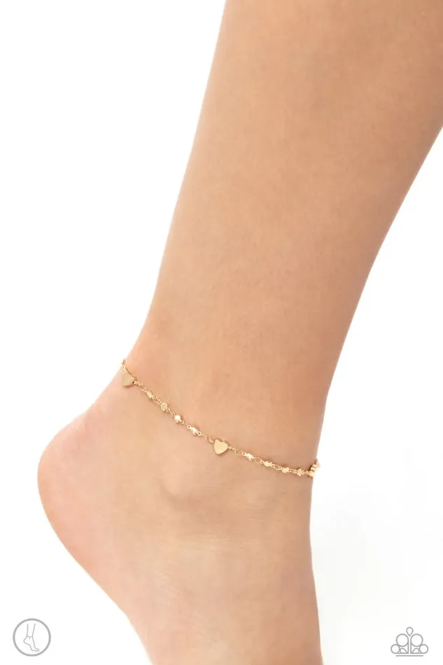 Paparazzi Bracelet Highlighting My Heart Gold Paparazzi Jewelry Bracelets
