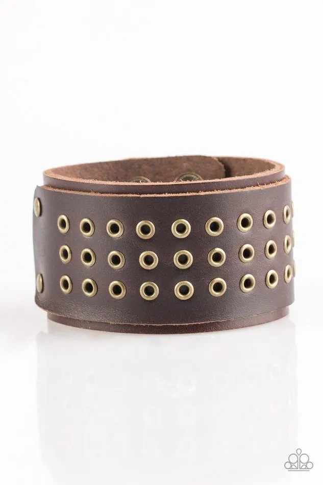 Paparazzi Bracelet Road Rage Brown Paparazzi Jewelry Bracelets