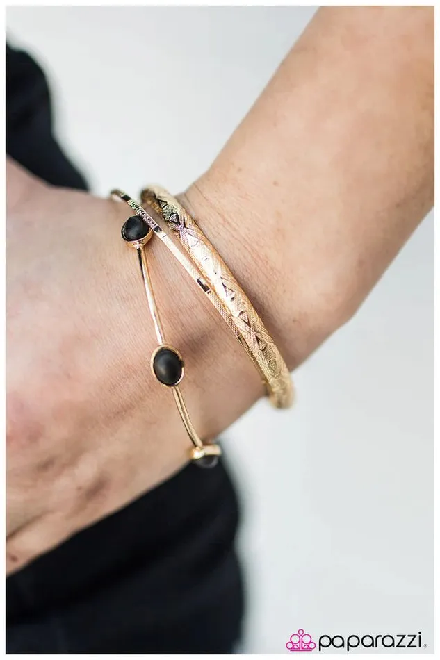 Paparazzi Bracelet Stonehenge Gold Paparazzi Jewelry Bracelets