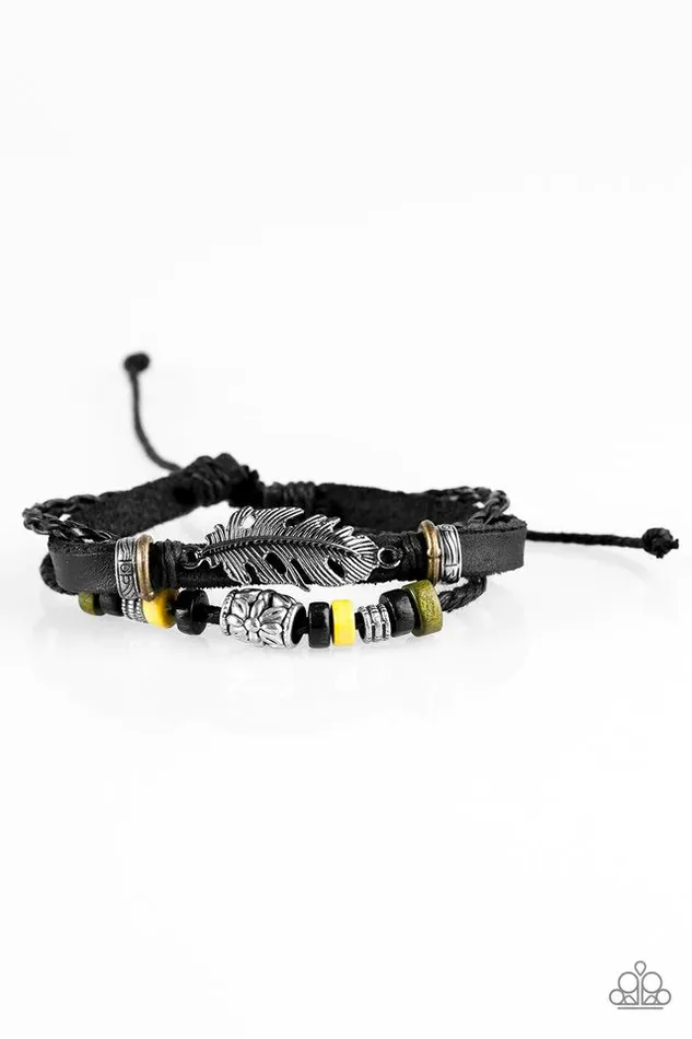 Paparazzi Bracelet The Wild Is Waiting Yellow Paparazzi Jewelry Bracelets