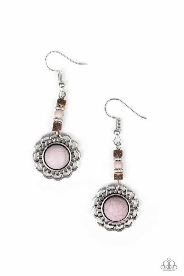 Paparazzi Earring Desert Bliss Silver Paparazzi Jewelry Earrings