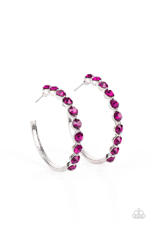 Paparazzi Earring Photo Finish Pink Paparazzi Jewelry Earrings Paparazzi Earring Photo Finish Pink Paparazzi Jewelry Earrings